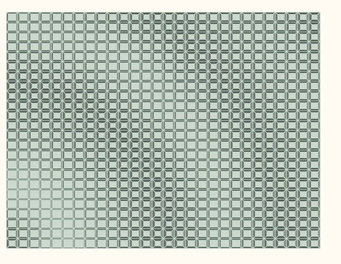 Plan of the ceramic cell field